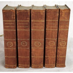 Les Antiquites d'Herculanum, ou les Plus Belles Peintures Antiques, et les Marbres, Bronzes, Meubles, etc. Trouves dans les Excavations d'Herculanum, Stabia et Pompeia, (et du tombeau des Nasons) (Ten volumes in five)